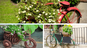 20 idéias de plantador de bicicleta que adicionam charme instantâneo