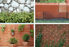 20 idéias de jardim inteligentes usando tijolos recuperados