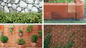 20 idéias de jardim inteligentes usando tijolos recuperados