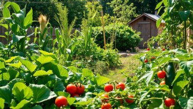 idéias criativas de jardim usando cestas