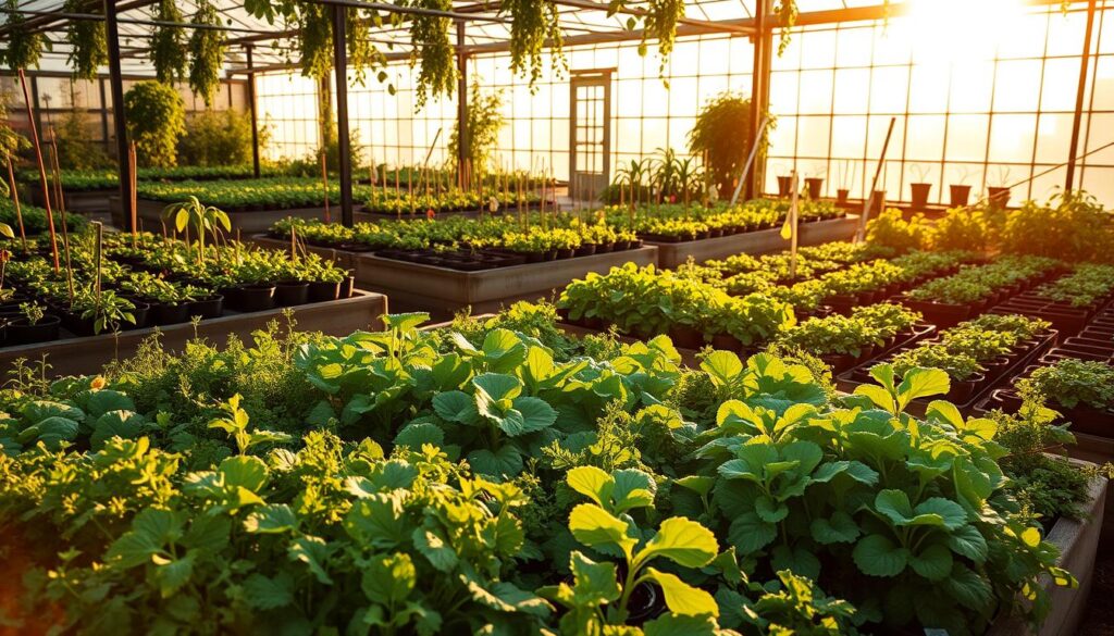 Plantação de Plantas orgânicas Plantação de Plantas orgânicas