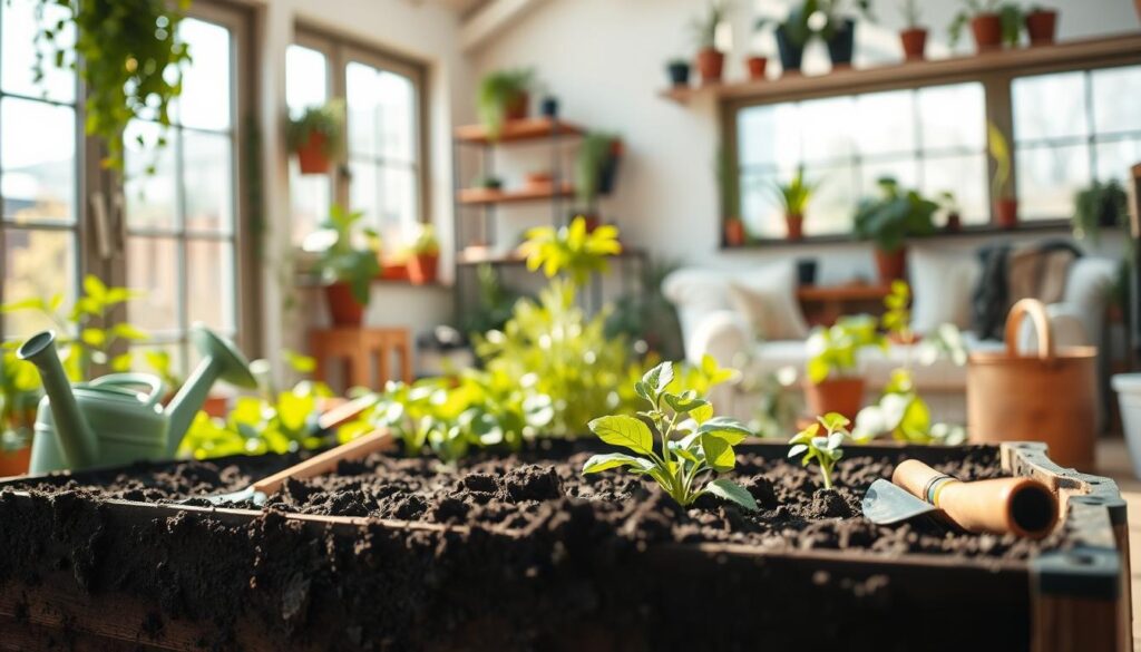 Preparação do solo e drenagem para plantas Preparação do solo e drenagem para plantas