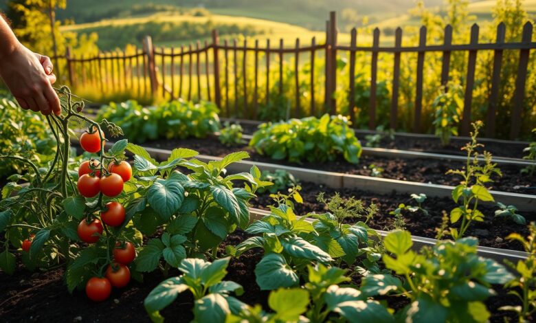 Idéias de jardins para crescer frutas